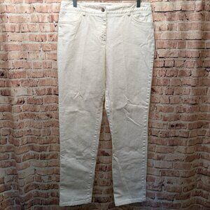 Elliott Lauren Jeans WHITE Denim Size 8